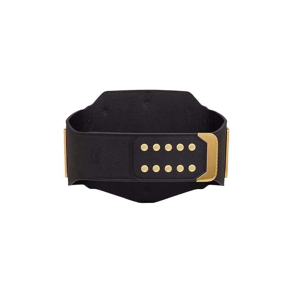 Wrestling Championship Belt Replica - Adult Size, Heavyweight Title, High-Quality Zinc Alloy Plates, Cowhide Leather Strap