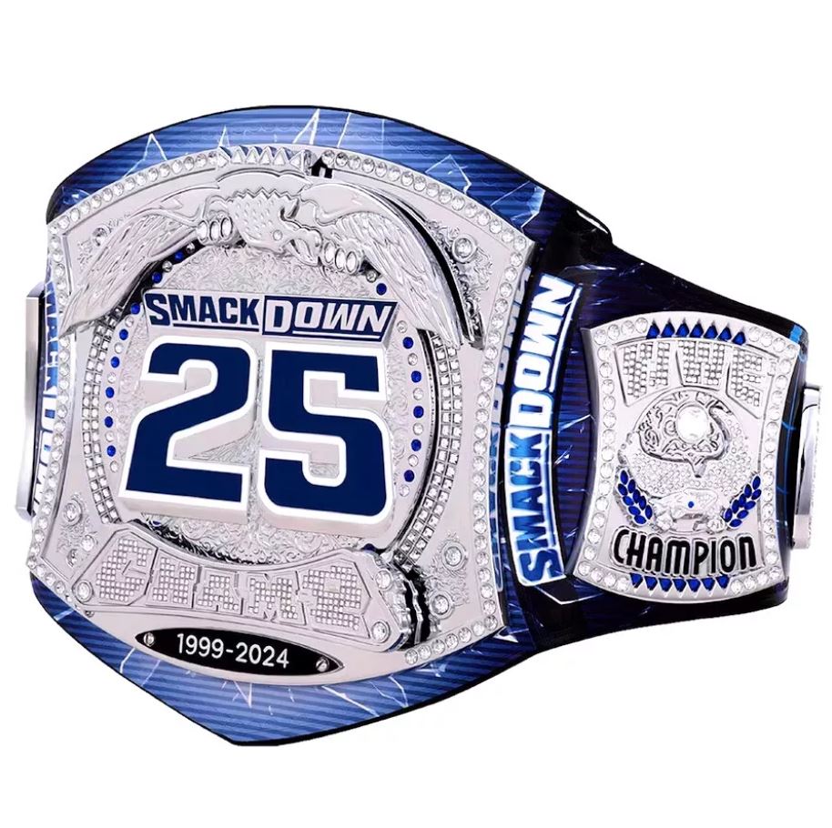 WWE SmackDown 25th Anniversary Spinner Replica Title Belt – Limited Edition | Devil Belts
