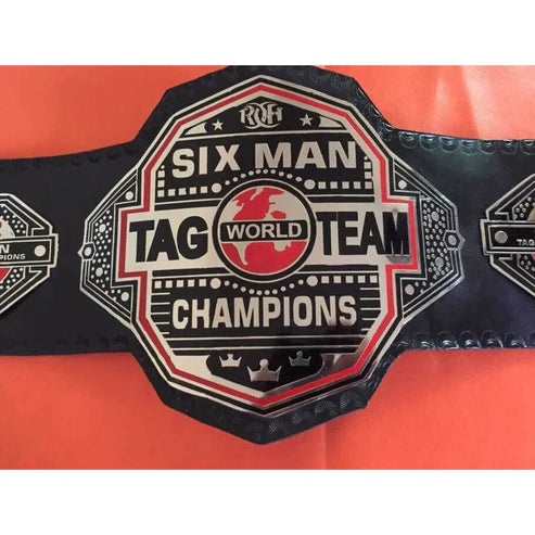 ROH Six Man Tag Team Championship Replica Title Belt