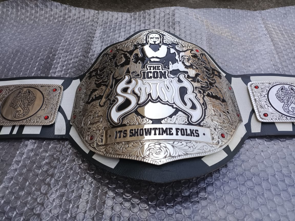 Custom Sting Big Gold Heavyweight Championship Belt Wrestling Title