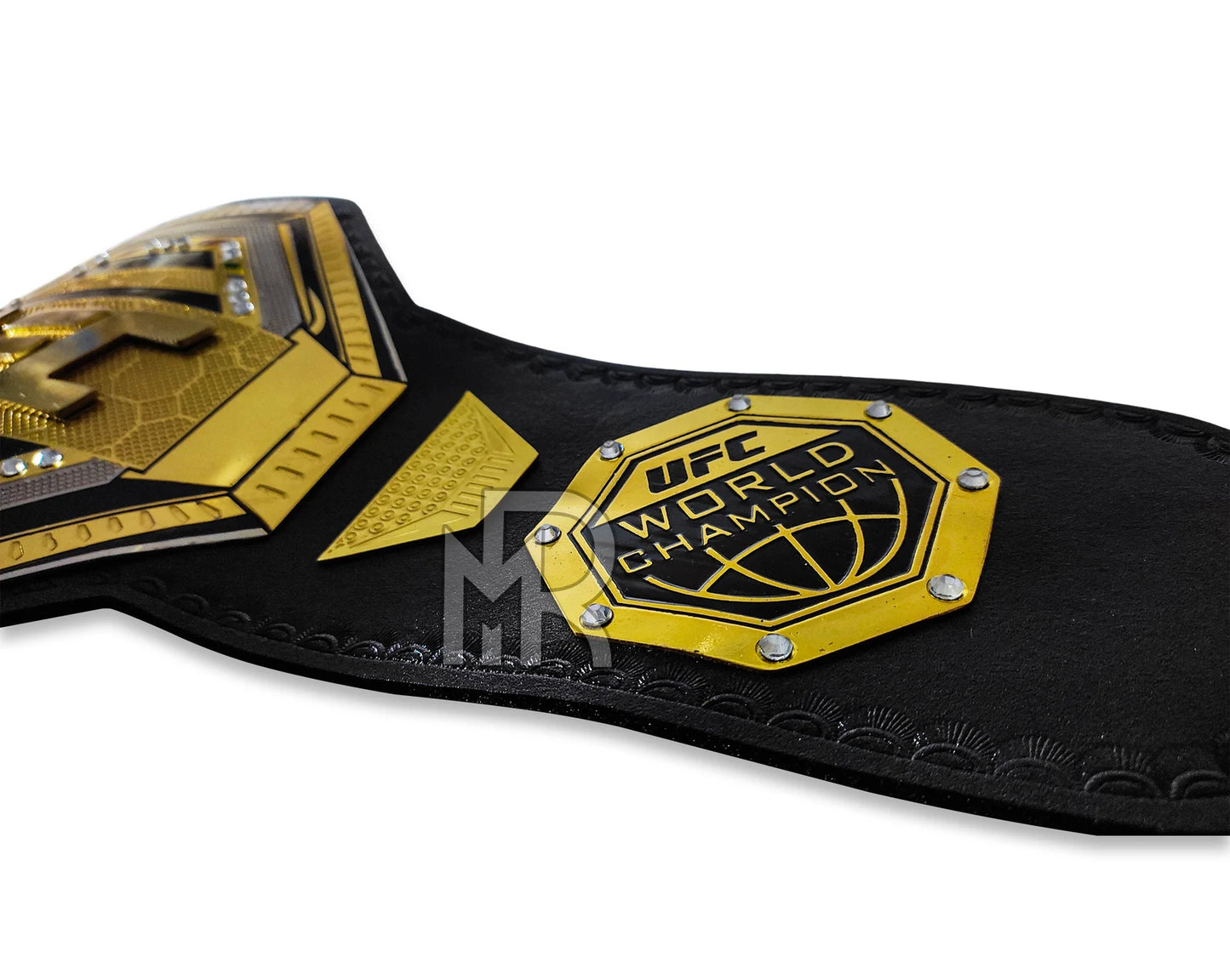 UFC Legacy Championship Belt Replica, Dual Layer Gold Plated Adult Size Title, MMA Fighting Fan Collectible Gift for Champions