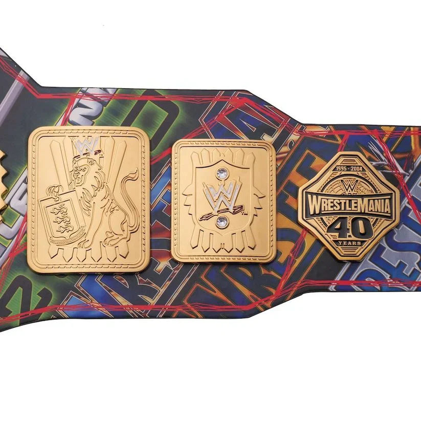 Attitude Era Belt Replica 40 Years Of WrestleMania Title Belt