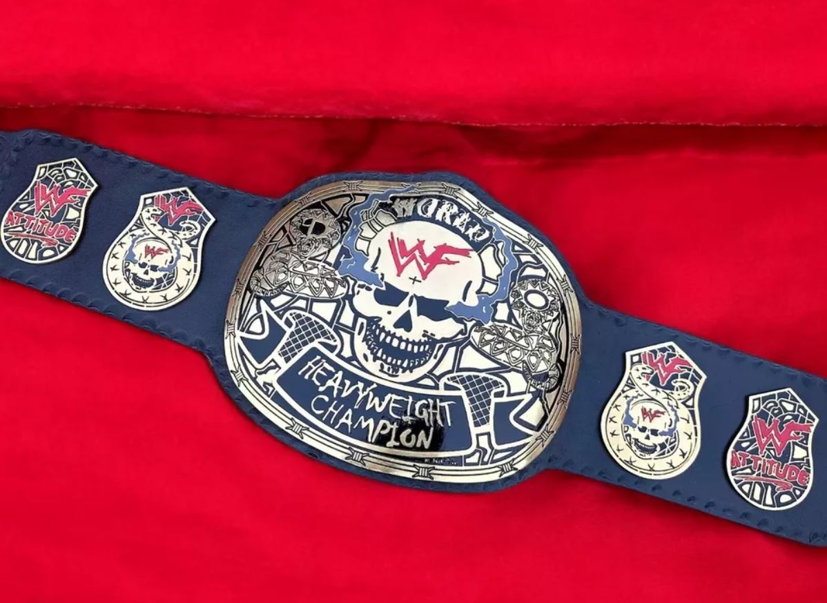 WWF Stone Cold Smoking Skull Championship Belt – Replica Title for Collectors | Devil Belts