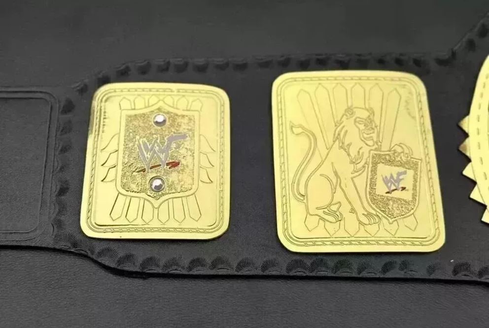 Big Eagle Block Logo Championship Belt – Attitude Era Replica | Devil Belts