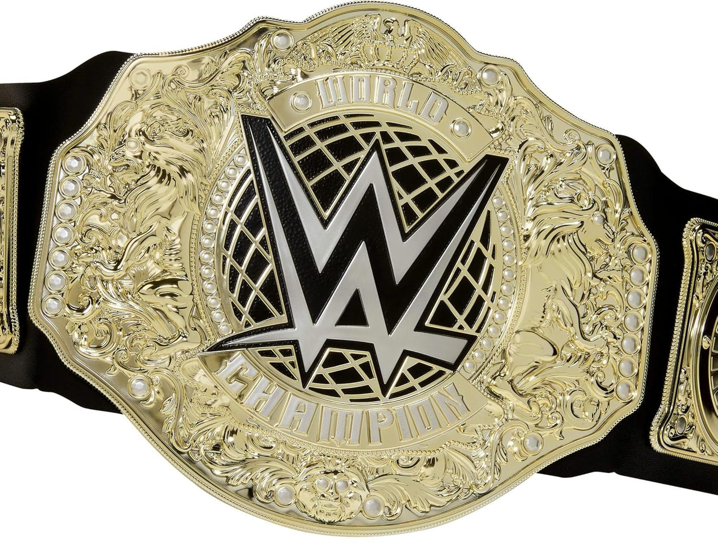 Mattel WWE Championship Title, World Heavyweight Championship Role-Play & Costume Piece, Leather-Like Belt 3+ Feet with One-Time Adjustment