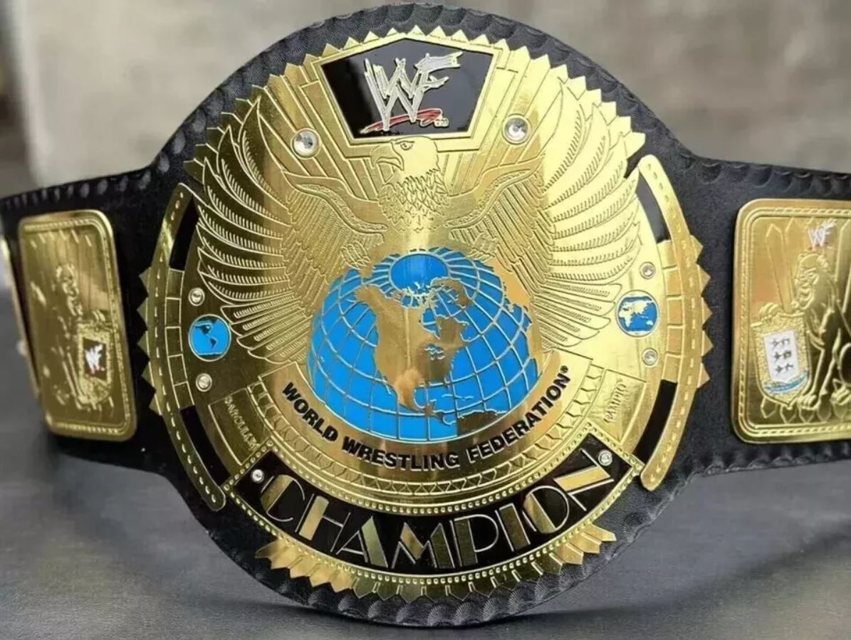 Big Eagle Block Logo Championship Belt – Attitude Era Replica | Devil Belts