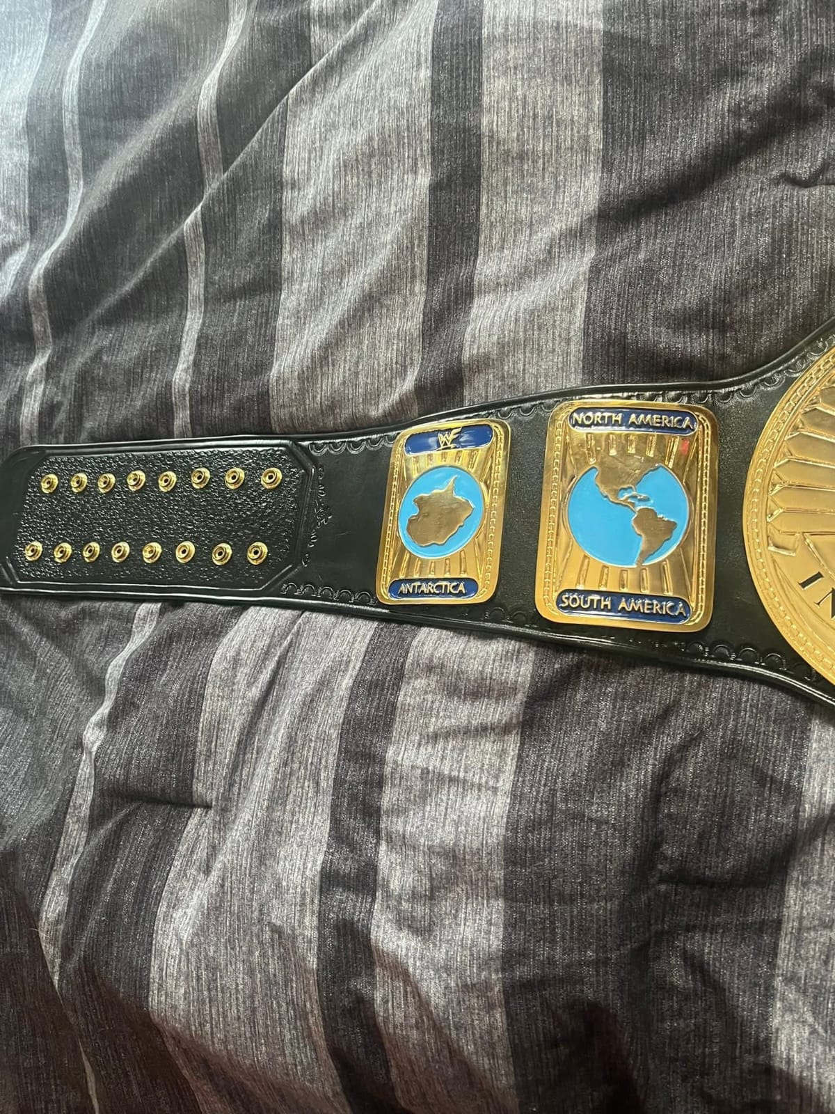 WWF Oval Old Intercontinental Championship Wrestling Replica Tittle Belt