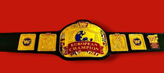 WWF EUROPEAN BLOCK LOGO  Championship Title Belt