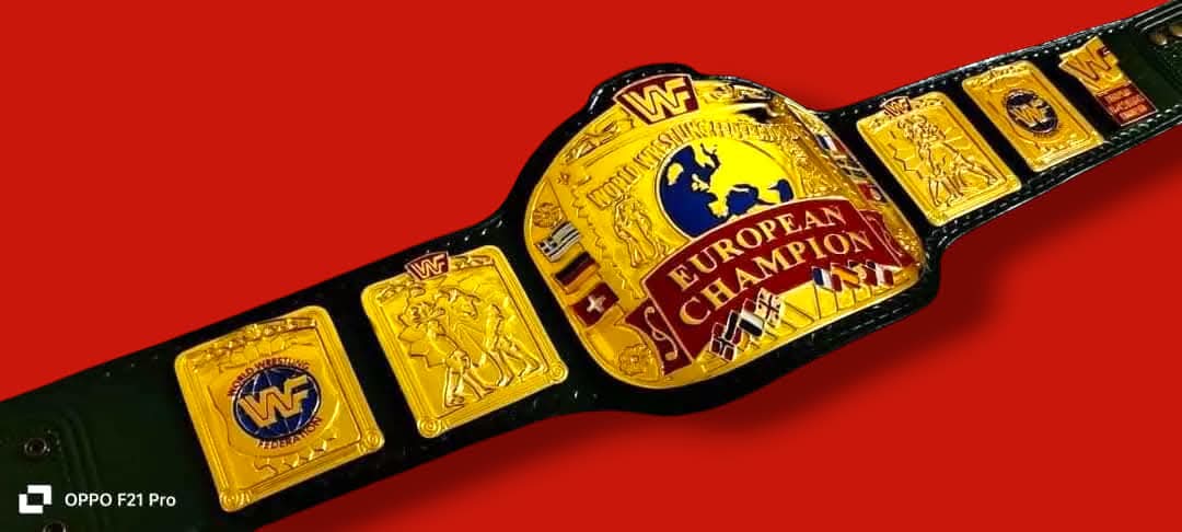 WWF EUROPEAN BLOCK LOGO  Championship Title Belt