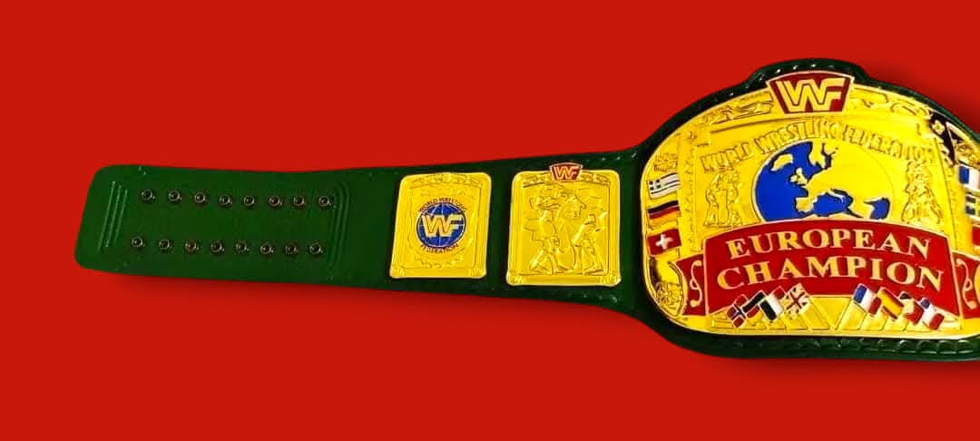 WWF EUROPEAN BLOCK LOGO  Championship Title Belt