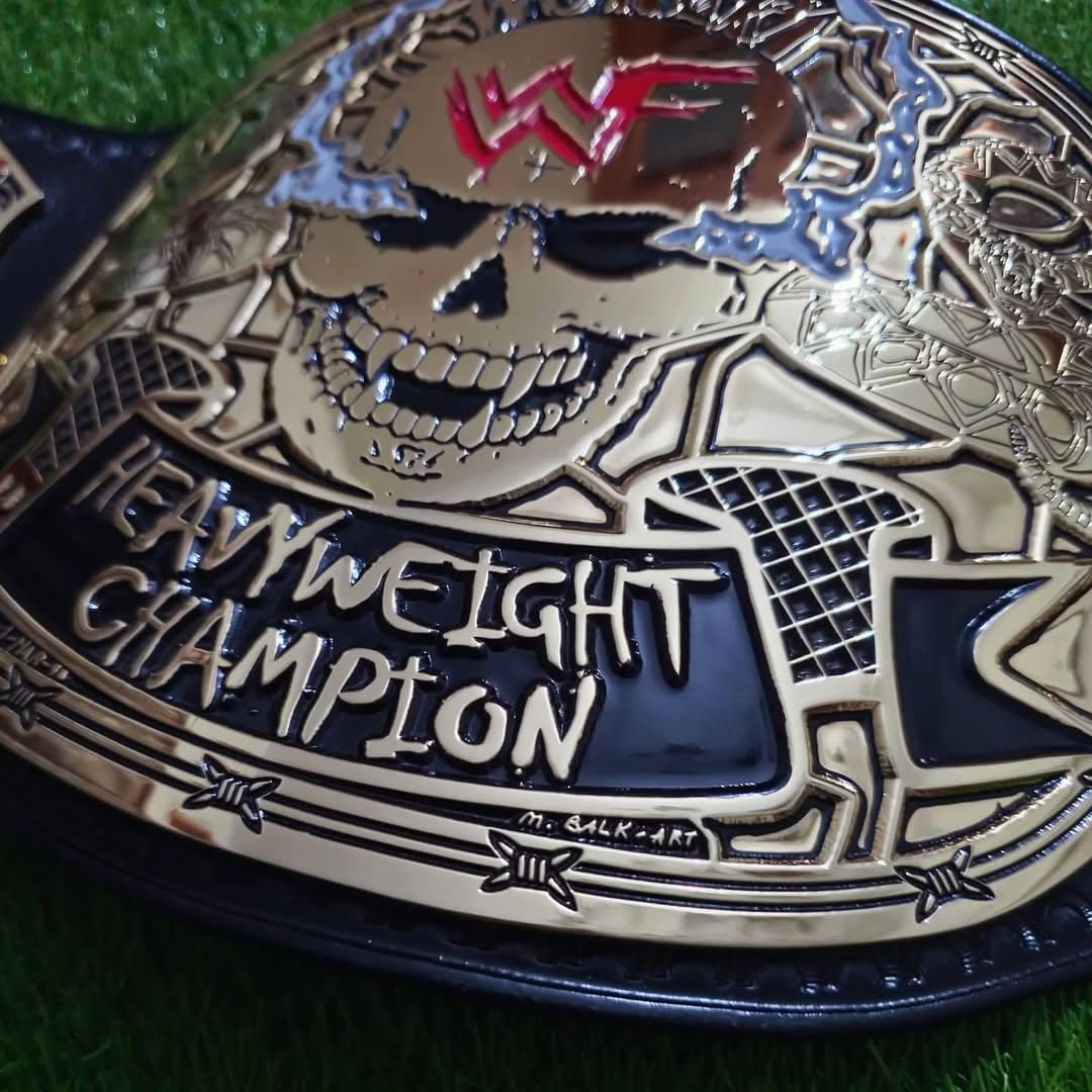 WWF Smoking Skull Championship Title Belt Replica