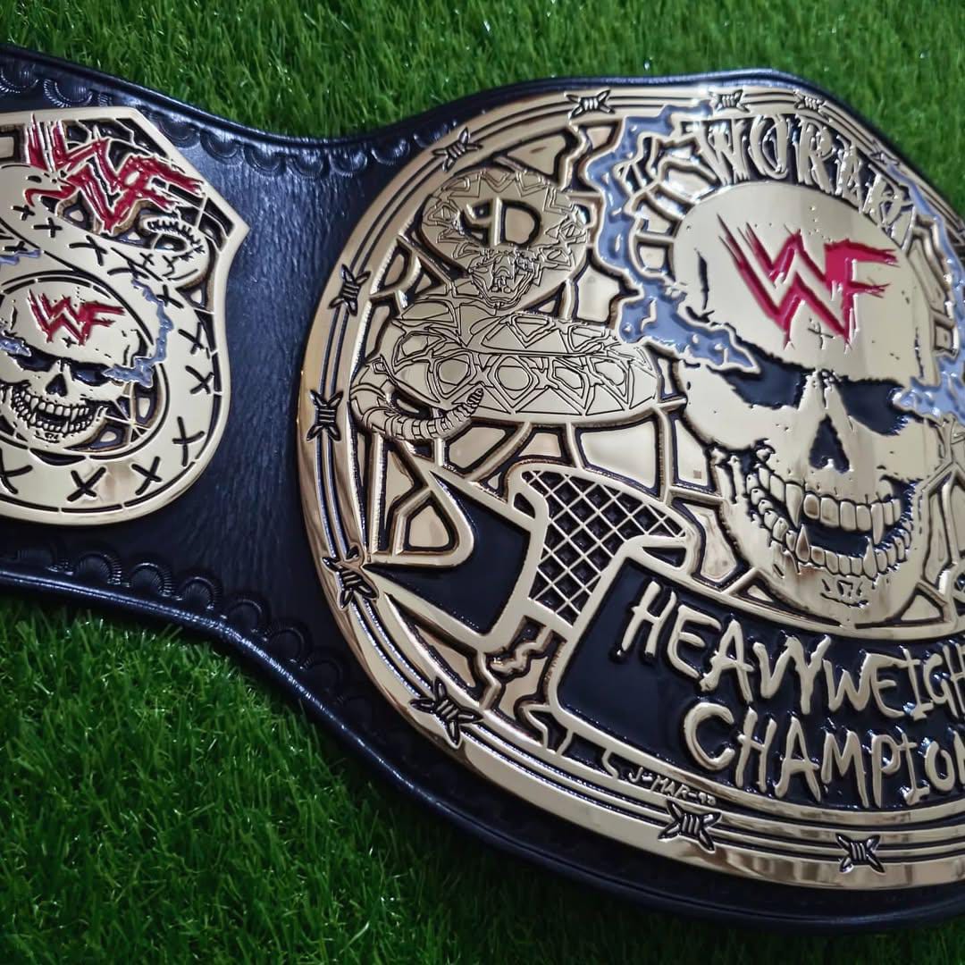 WWF Smoking Skull Championship Title Belt Replica