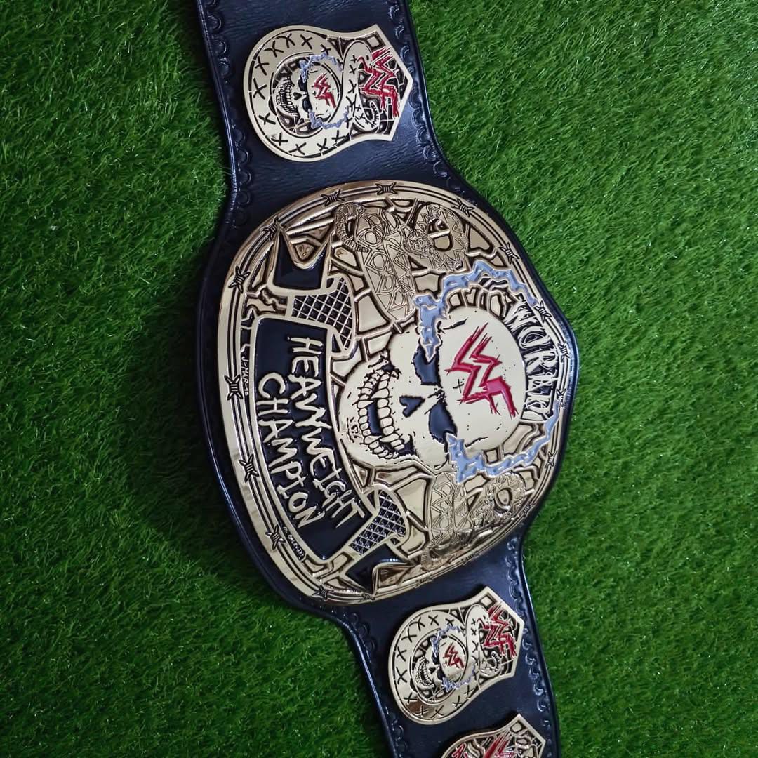WWF Smoking Skull Championship Title Belt Replica