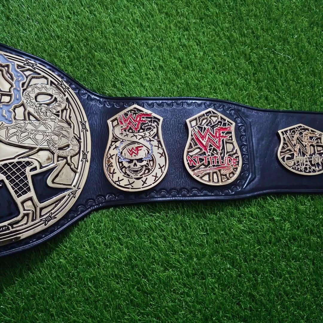 WWF Smoking Skull Championship Title Belt Replica