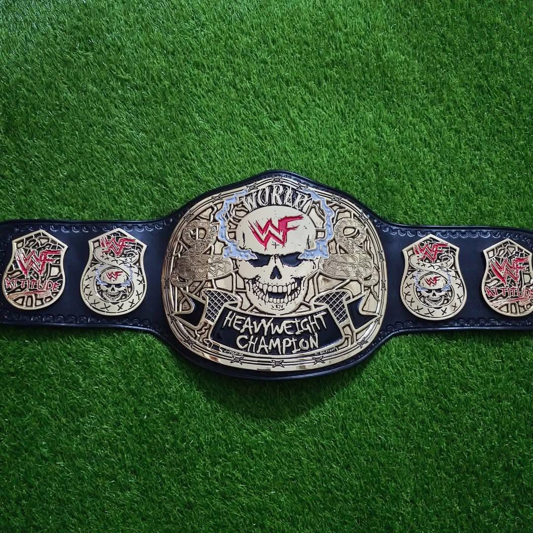WWF Smoking Skull Championship Title Belt Replica