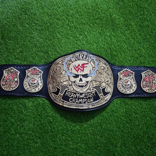 WWF Smoking Skull Championship Title Belt Replica
