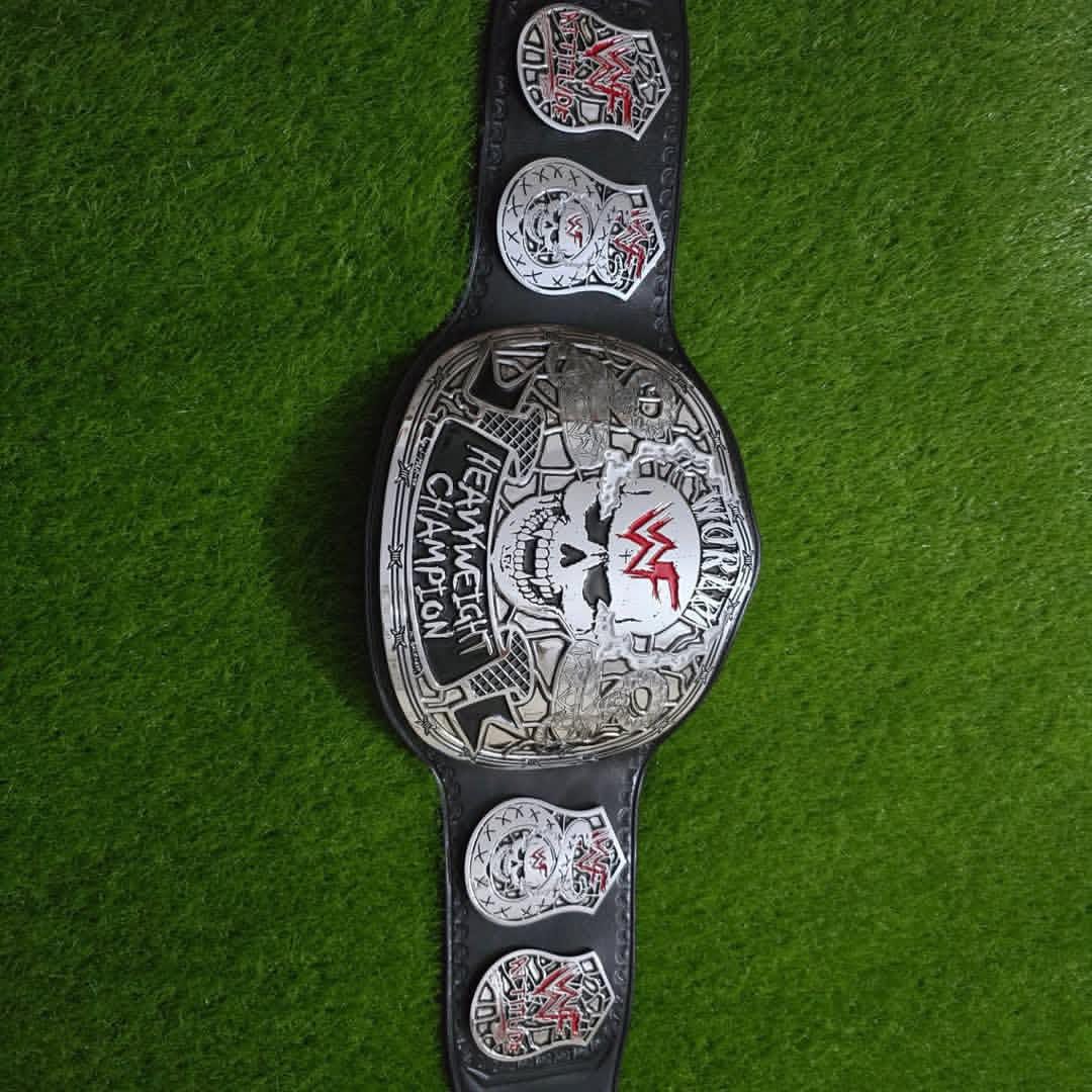 WWE Smoking Skull SILVER Championship Belt Replica
