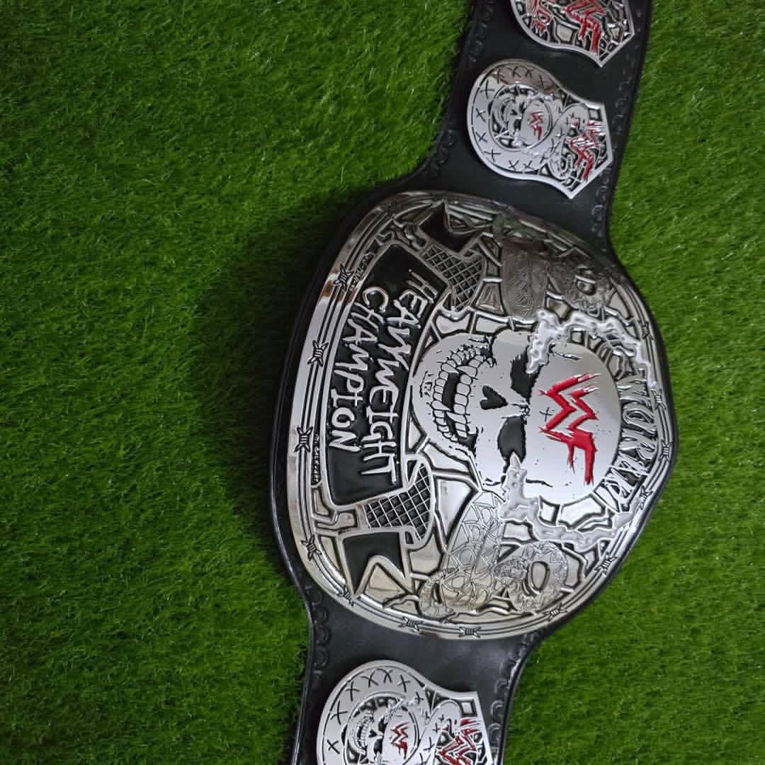 WWE Smoking Skull SILVER Championship Belt Replica
