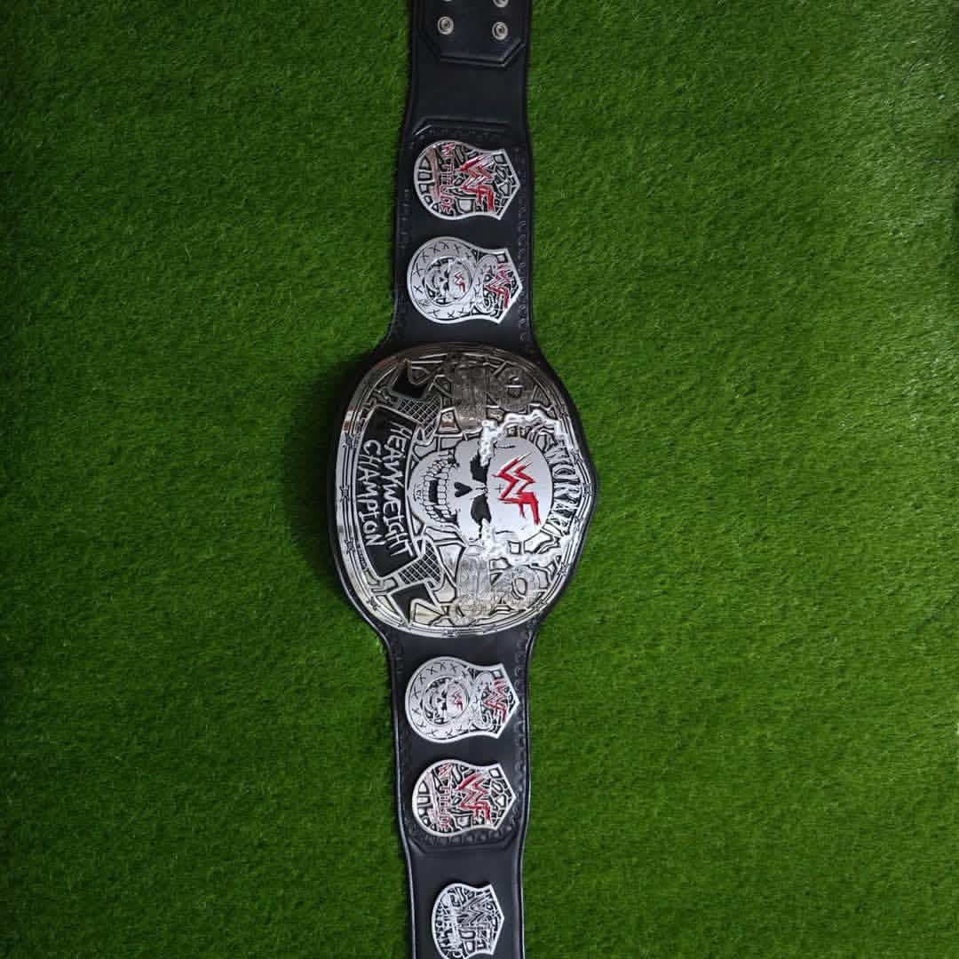 WWE Smoking Skull SILVER Championship Belt Replica