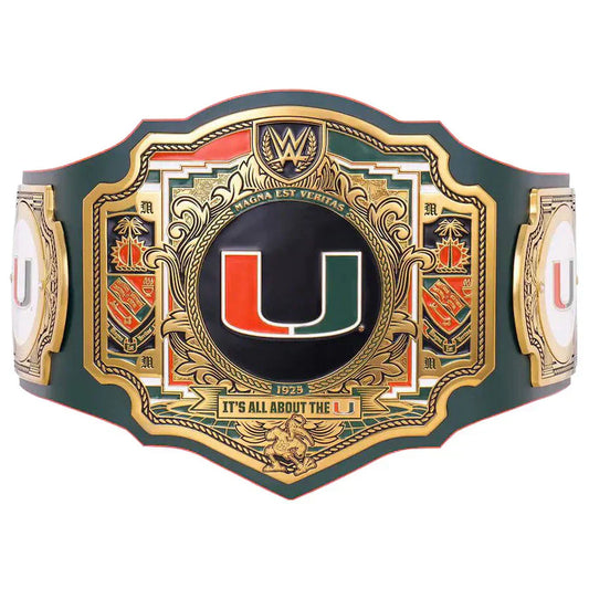 Miami Hurricanes Championship Belt WWE Legacy Title