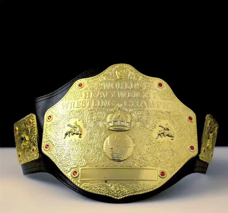 World Heavyweight Big Gold WWE Champion Belt Replica 37.4Inch Wrestler Model