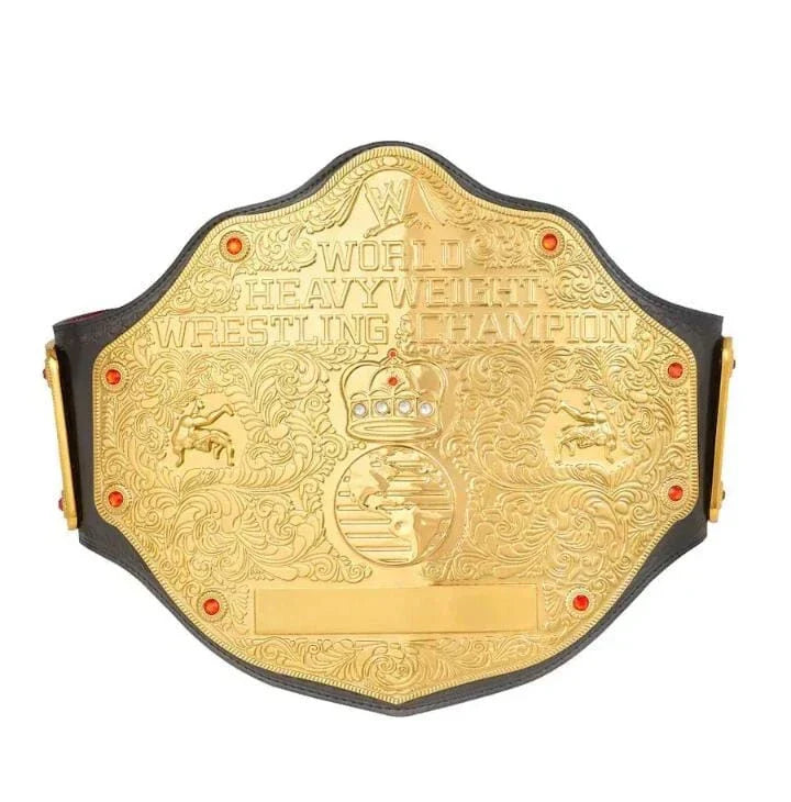 BIG GOLD World Heavyweight Championship Replica Belt 2mm Or 4mm Brass Belt