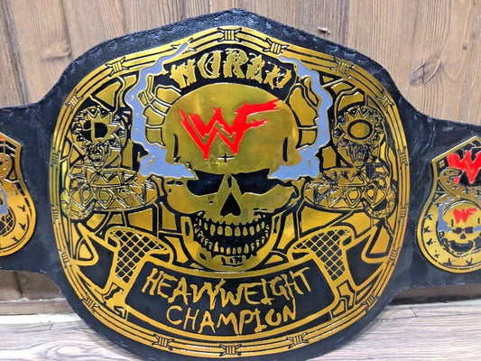 Smoking Skull World Heavyweight Championship Title Belt Replica 2MM Brass Plate