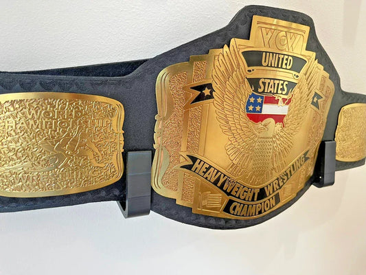 Black Championship Belt Wall Mount