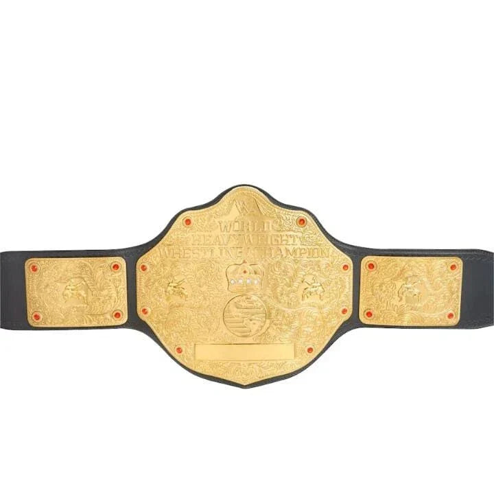 BIG GOLD World Heavyweight Championship Replica Belt 2mm Or 4mm Brass Belt