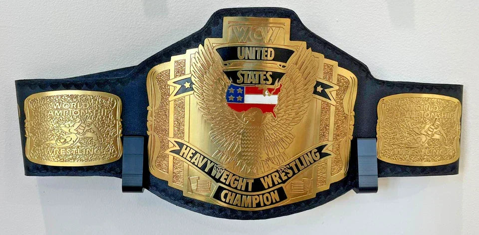 Black Championship Belt Wall Mount