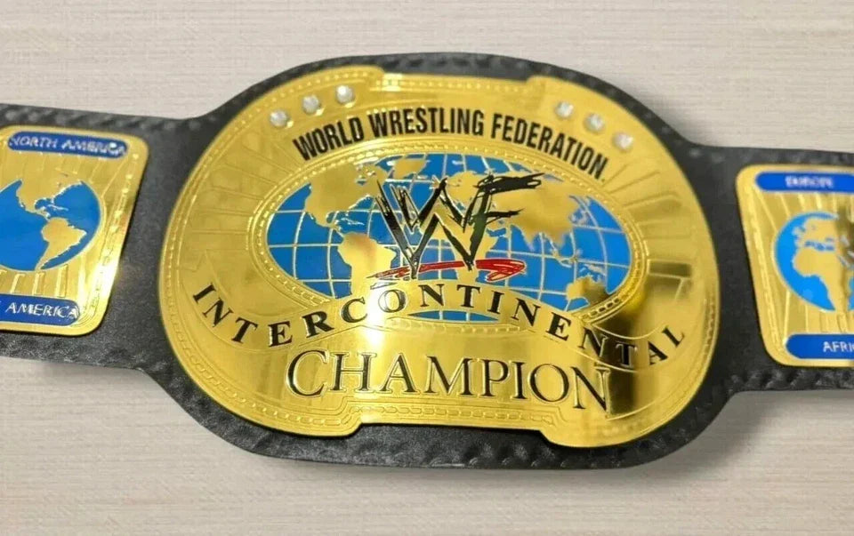 Oval Old Intercontinental Championship Wrestling Replica Tittle Belt 2mm Adult