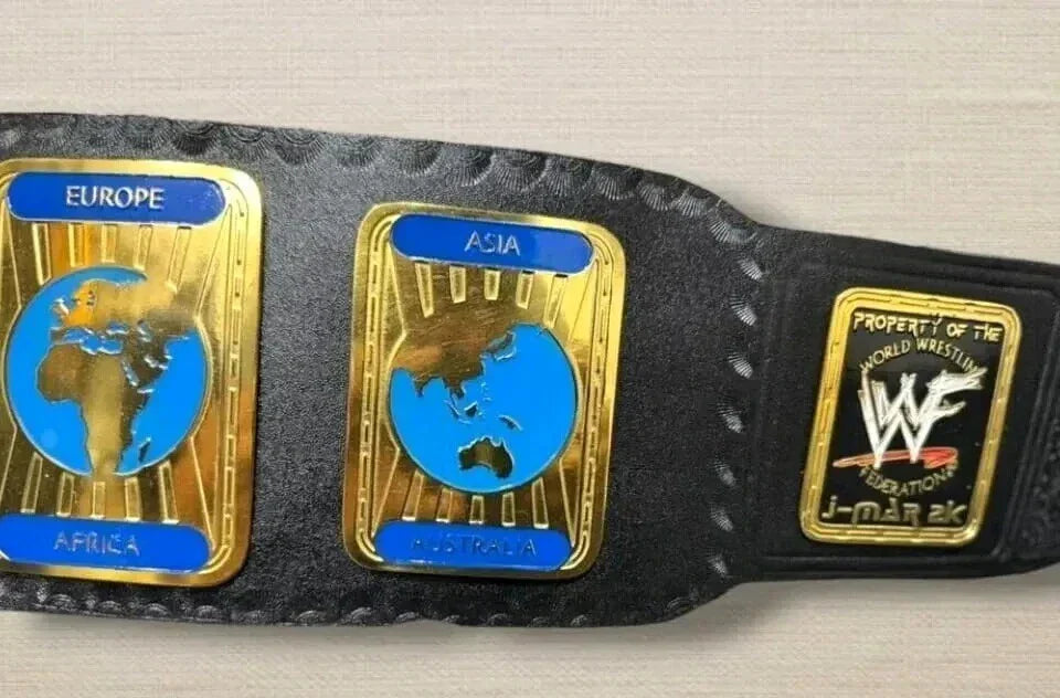 Oval Old Intercontinental Championship Wrestling Replica Tittle Belt 2mm Adult