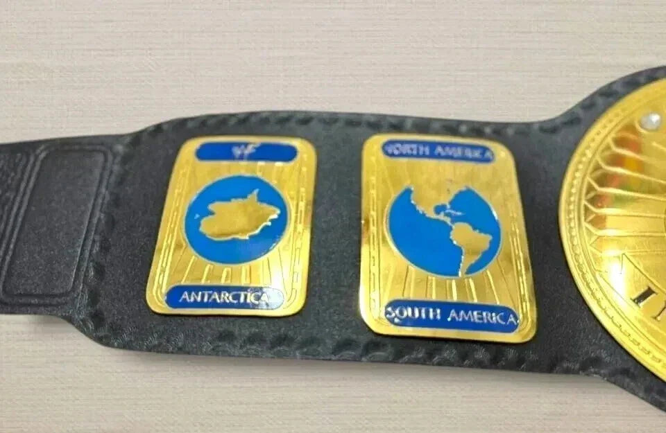 Oval Old Intercontinental Championship Wrestling Replica Tittle Belt 2mm Adult