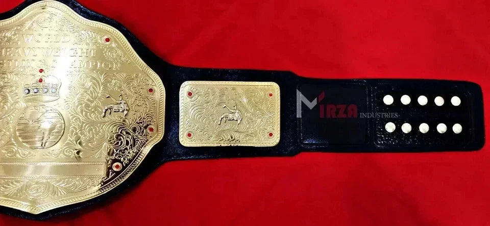 BIG GOLD World Heavyweight Championship Replica Tittle Belt Adult 2MM Brass
