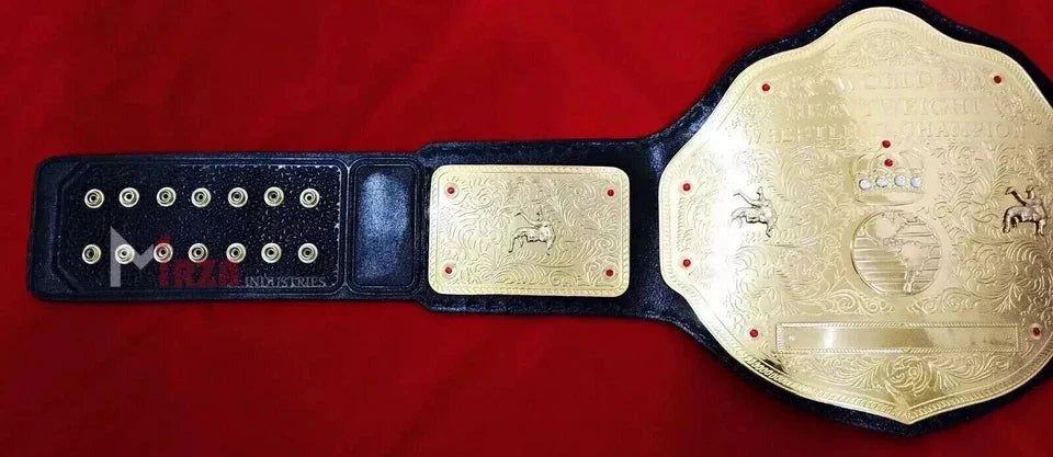 BIG GOLD World Heavyweight Championship Replica Tittle Belt Adult 2MM Brass
