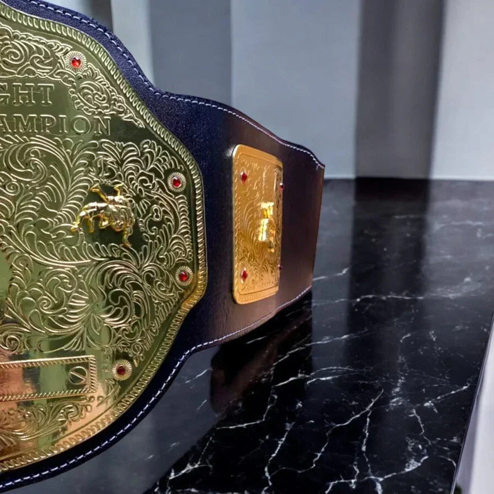 BIG GOLD World Heavyweight Championship Replica Tittle Belt 2MM BrassPlate Adult