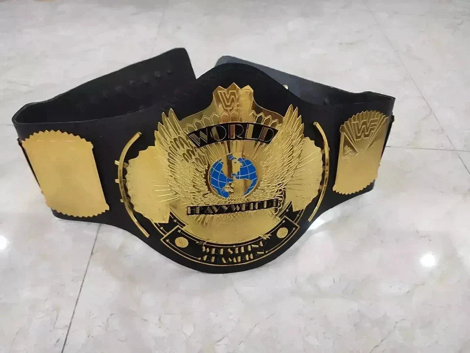 Winged Eagle Championship Wrestling Replica Title Belt 2mm Brass Adult Size