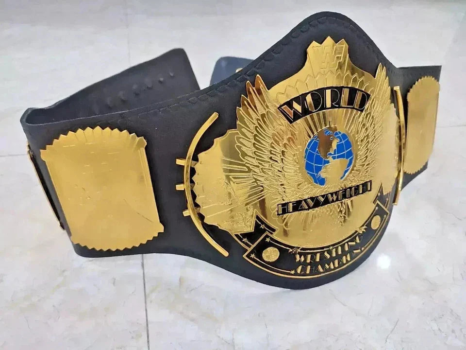Winged Eagle Championship Wrestling Replica Title Belt 2mm Brass Adult Size