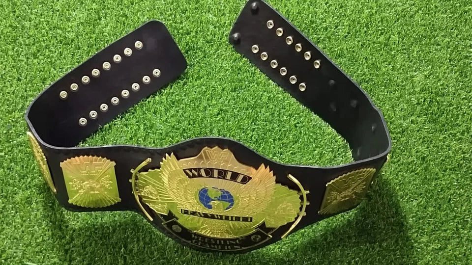 Winged Eagle Championship Wrestling Replica Title Belt 4mm Zinc Adult Size