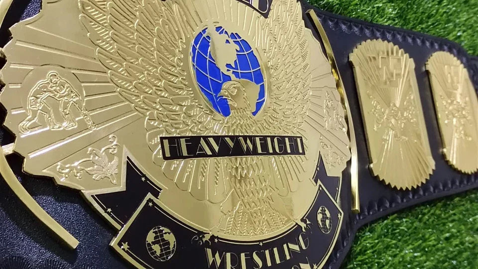 Winged Eagle Championship Wrestling Replica Title Belt 4mm Zinc Adult Size