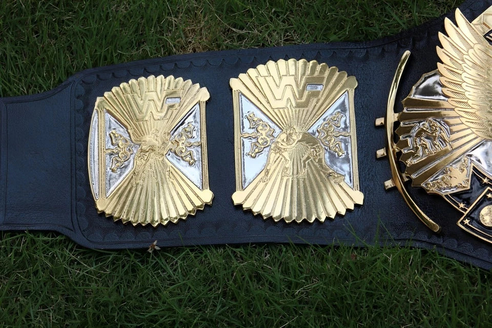New Winged Eagle Championship Wrestling Replica Title Belt 2MM Brass Adult Size