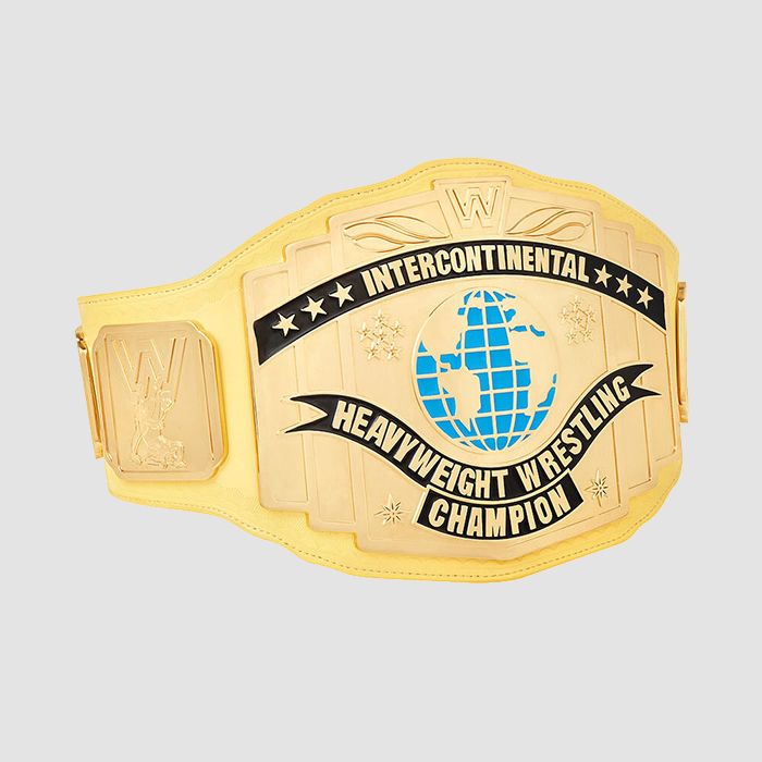 Yellow Intercontinental Championship WWE Replica Title Belt