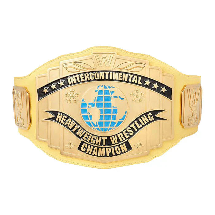 Yellow Intercontinental Championship WWE Replica Title Belt